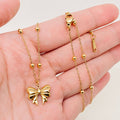 Bow Pendant Necklace 
