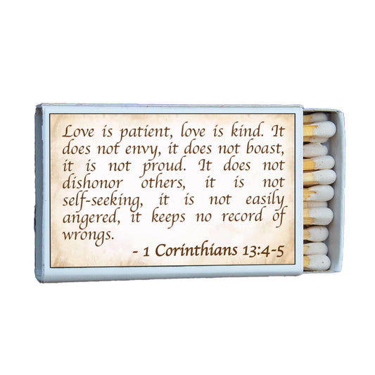 Bible Verse Corinthians 13 • Candle Acc • Scripture Matches