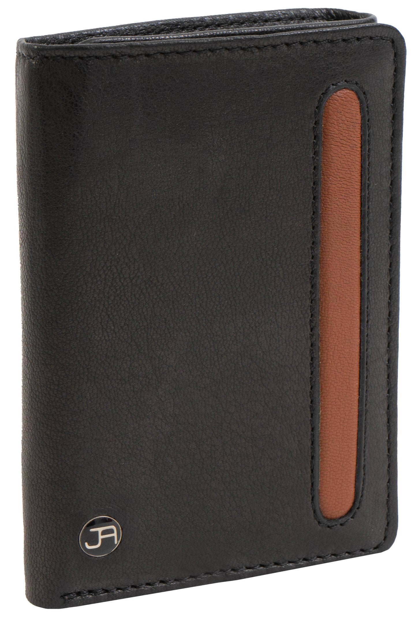 Jack Abrahams Goat Nappa Leather Tri-Fold Wallet