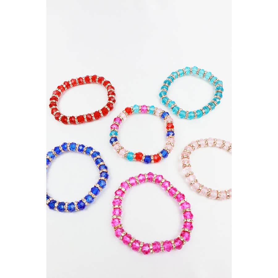 Multi Beaded Stretch Bracelet