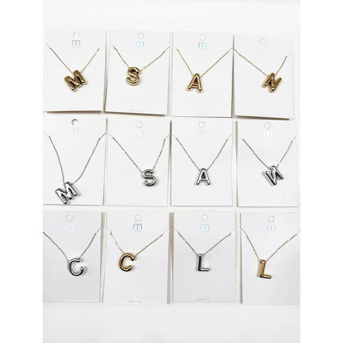 Balloon Dainty Alphabet Pendant Necklace