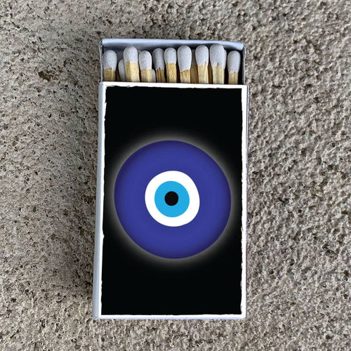 Blue Eye Matchbox • Decorative Matches - Candle Acc