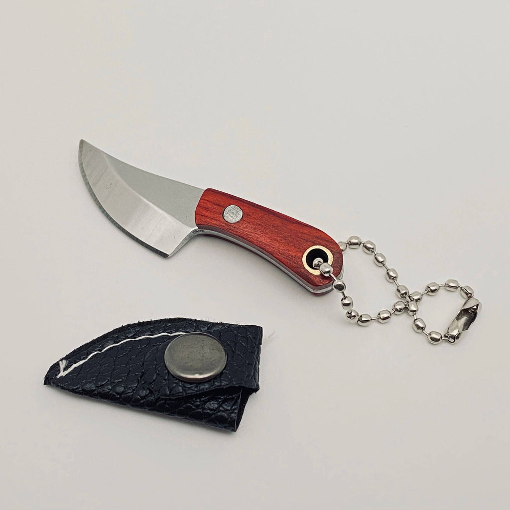 Mini Knife With Key Ring and Case