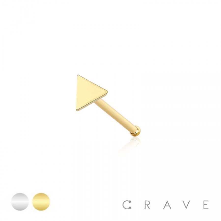 Triangle Flat Head Nose Bone 