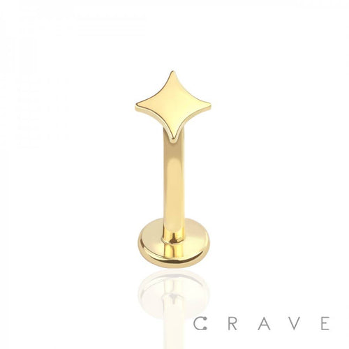 Kite Shape 316L SS Labret Stud