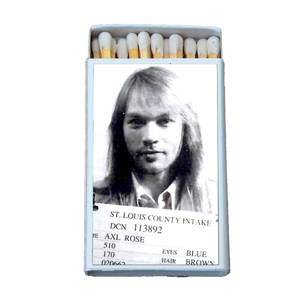 Celebrity Mugshot Matchbox • Matches • Candles Acc.