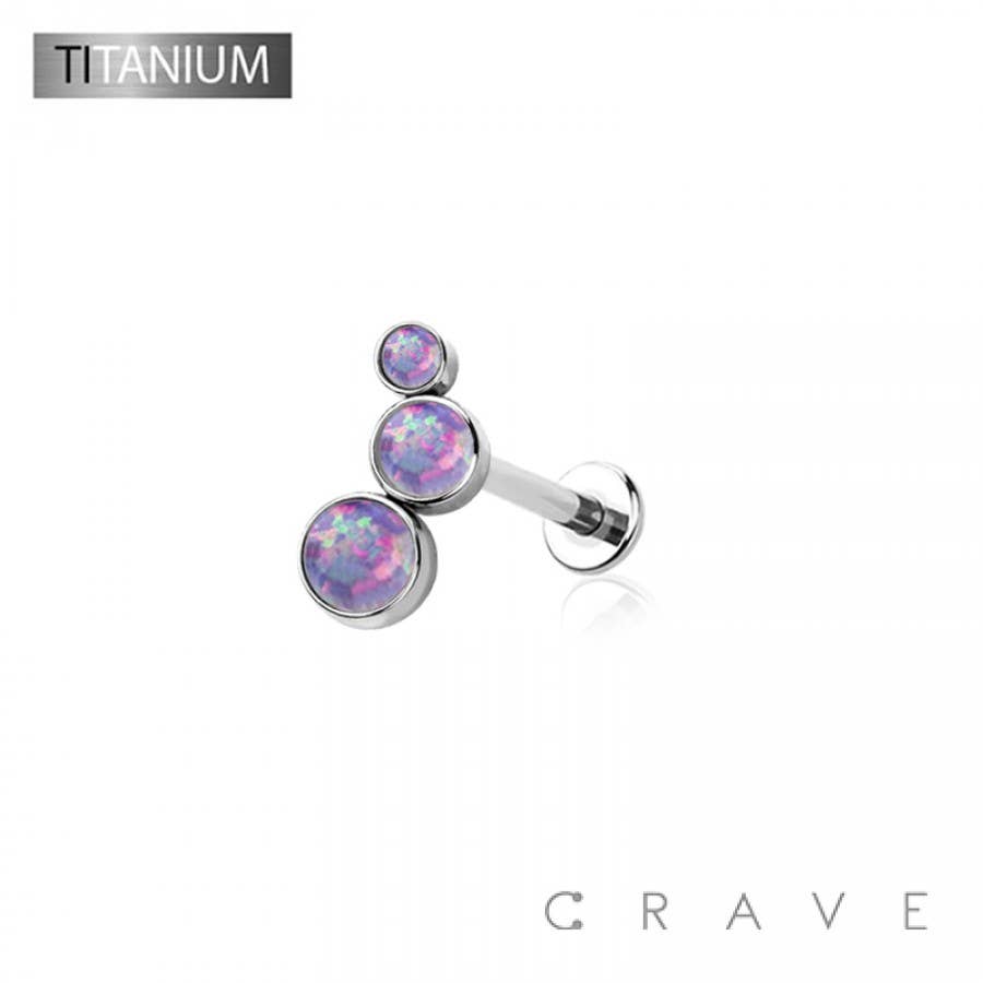 Titanium Threadless (Push In) Round Labret