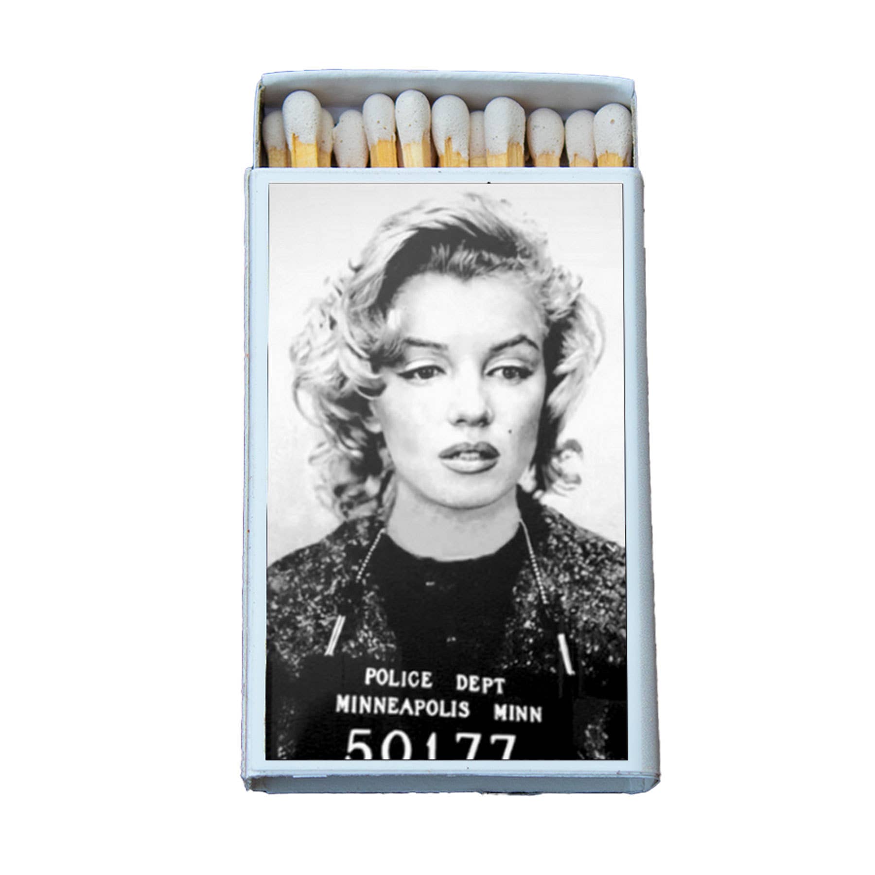 Celebrity Mugshot Matchbox • Matches • Candles Acc.