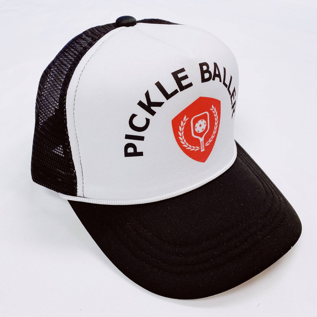 Sporty Trucker Ball Cap: Pickle Baller