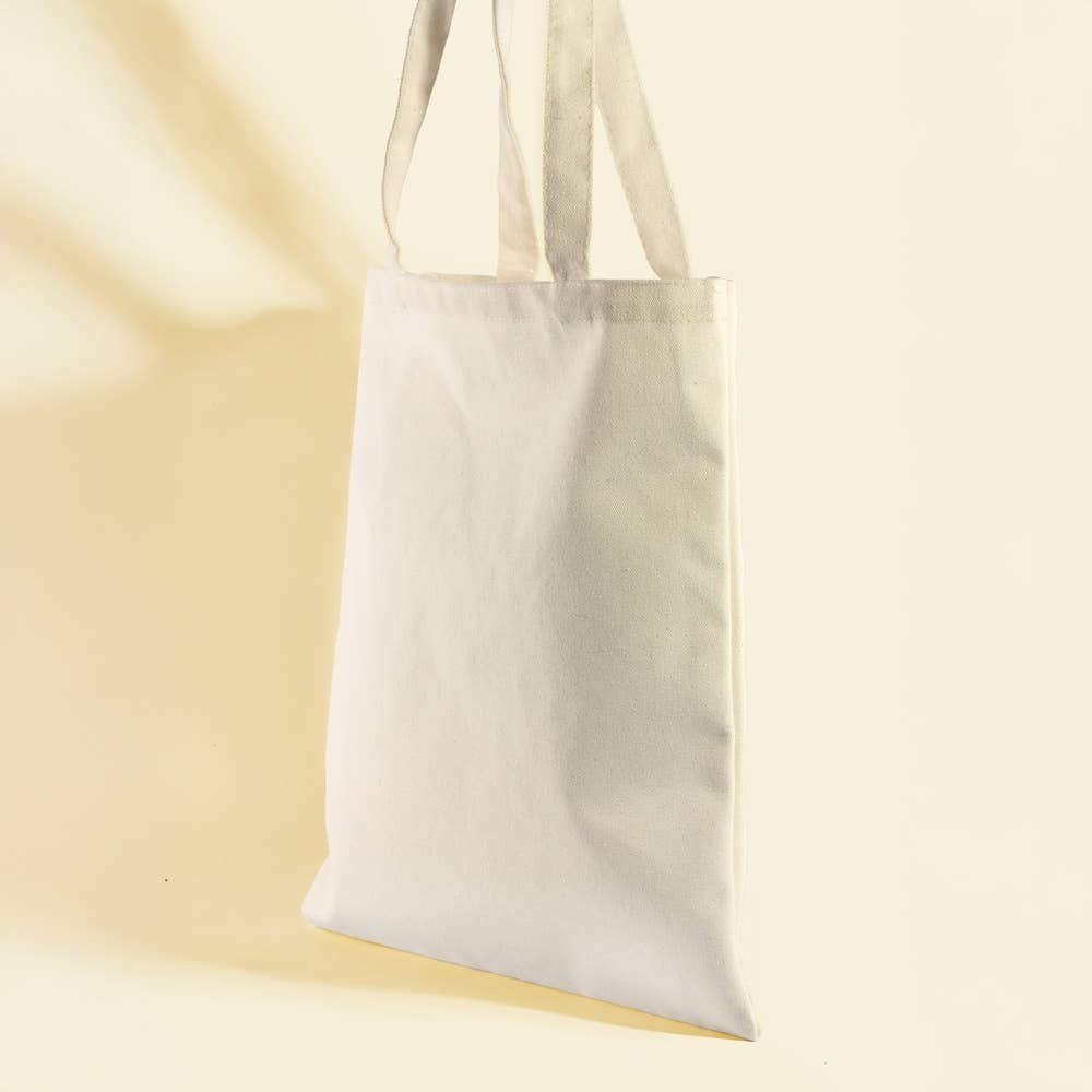 Wildflower Bouquet Print Canvas Tote