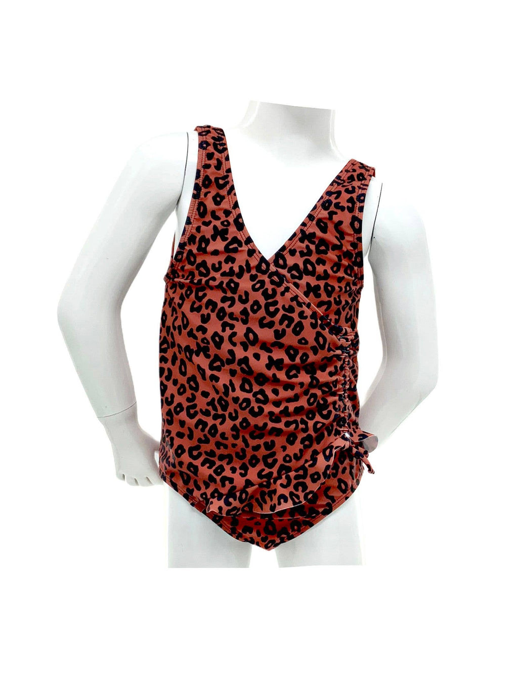 Wrap Lined Swimsuit One Piece w/ Drawstring