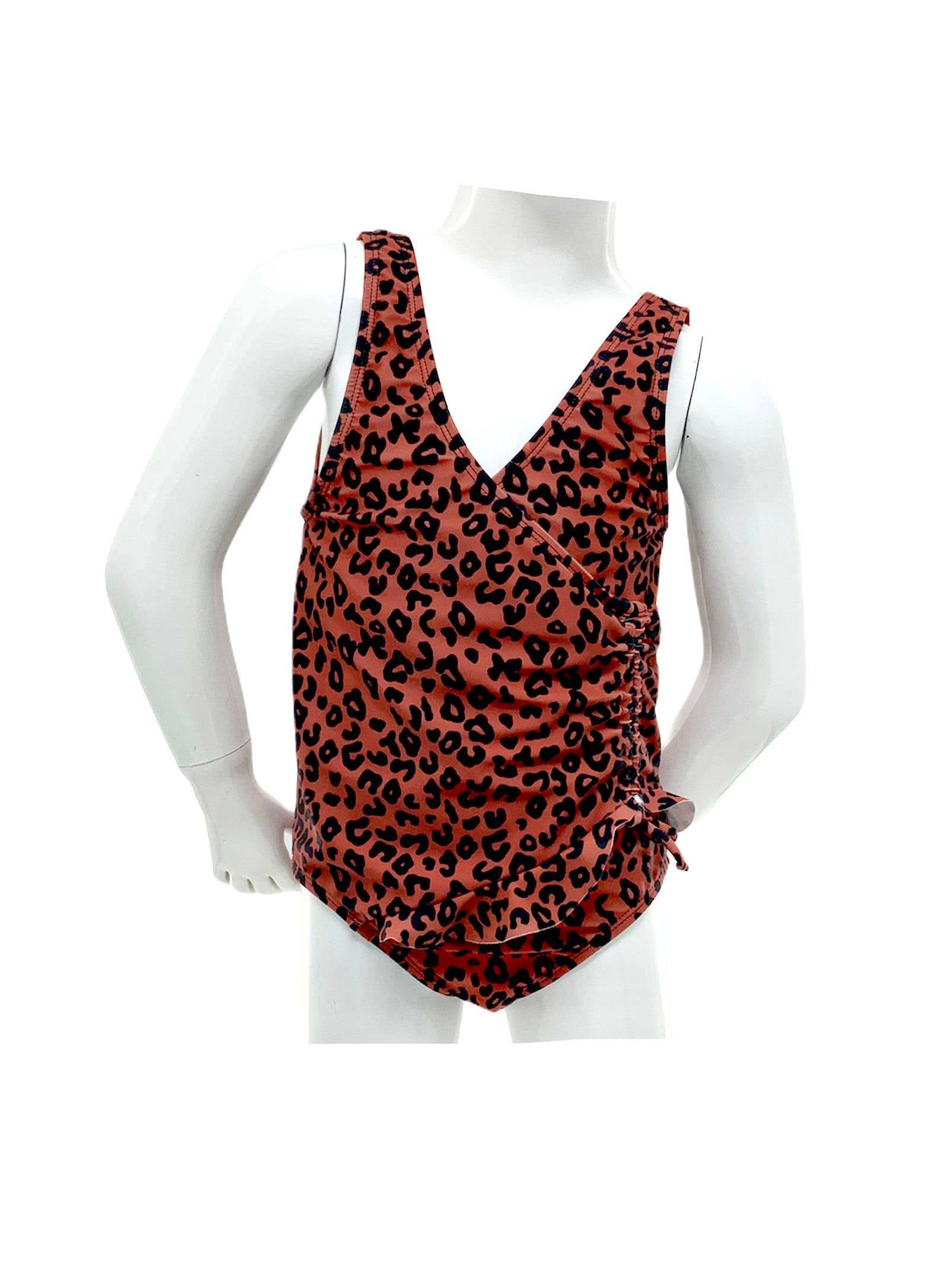 Wrap Lined Swimsuit One Piece w/ Drawstring