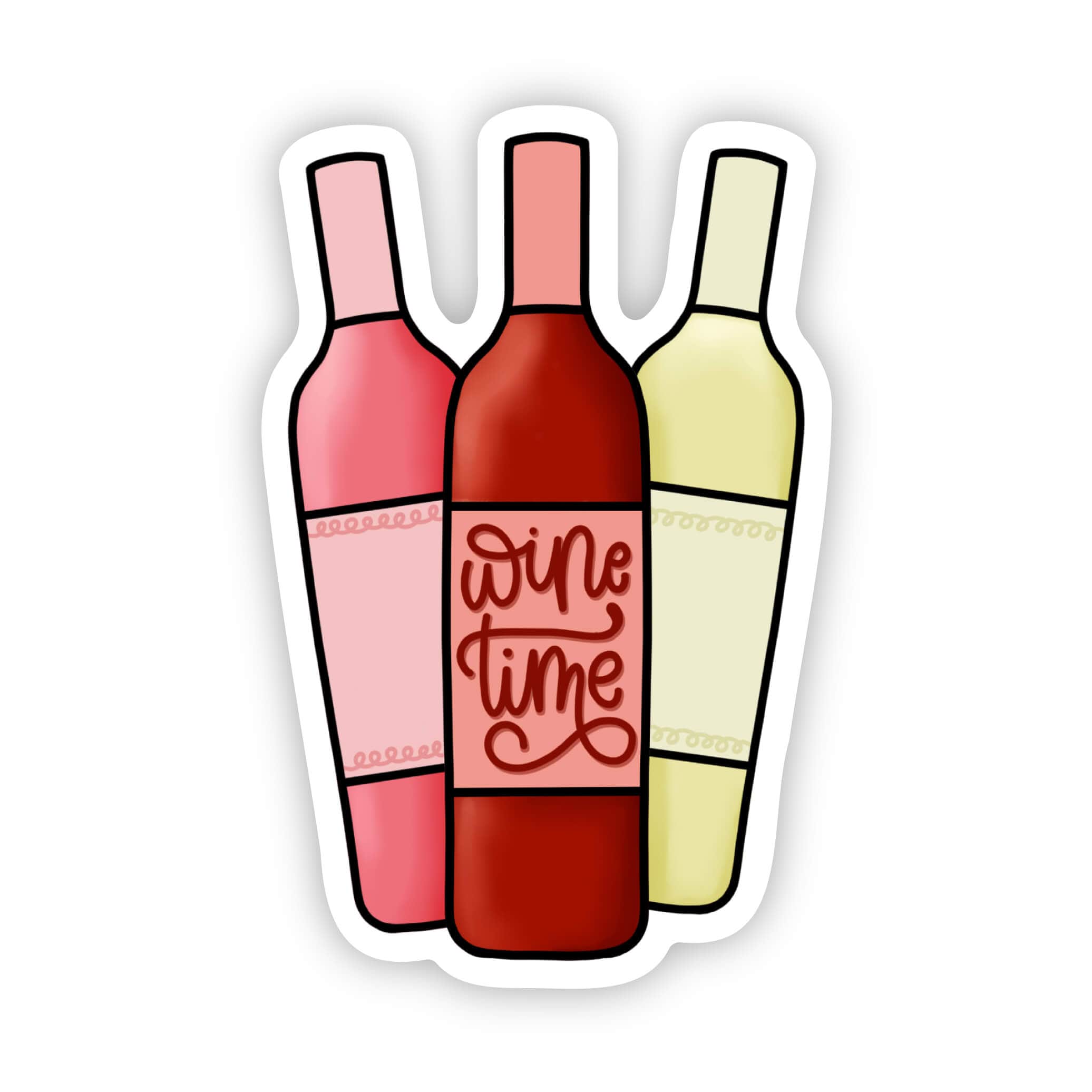 "Wine Time" Sticker.