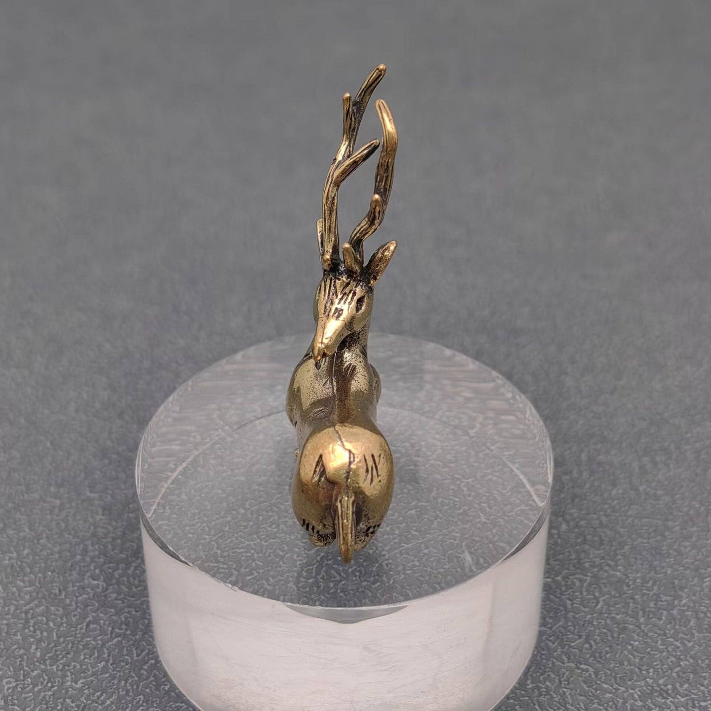 Brass Elk Deer Desktop Figurine