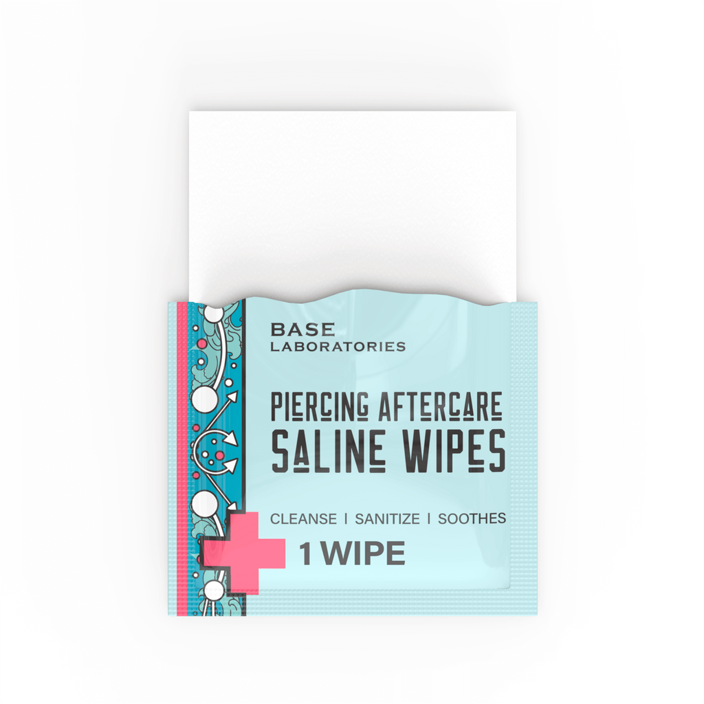 Piercing Aftercare Saline Wipes - For All Piercings
