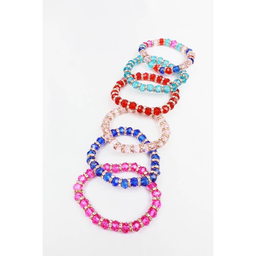 Multi Beaded Stretch Bracelet