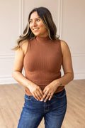 The Portia Sleeveless Turtleneck Top