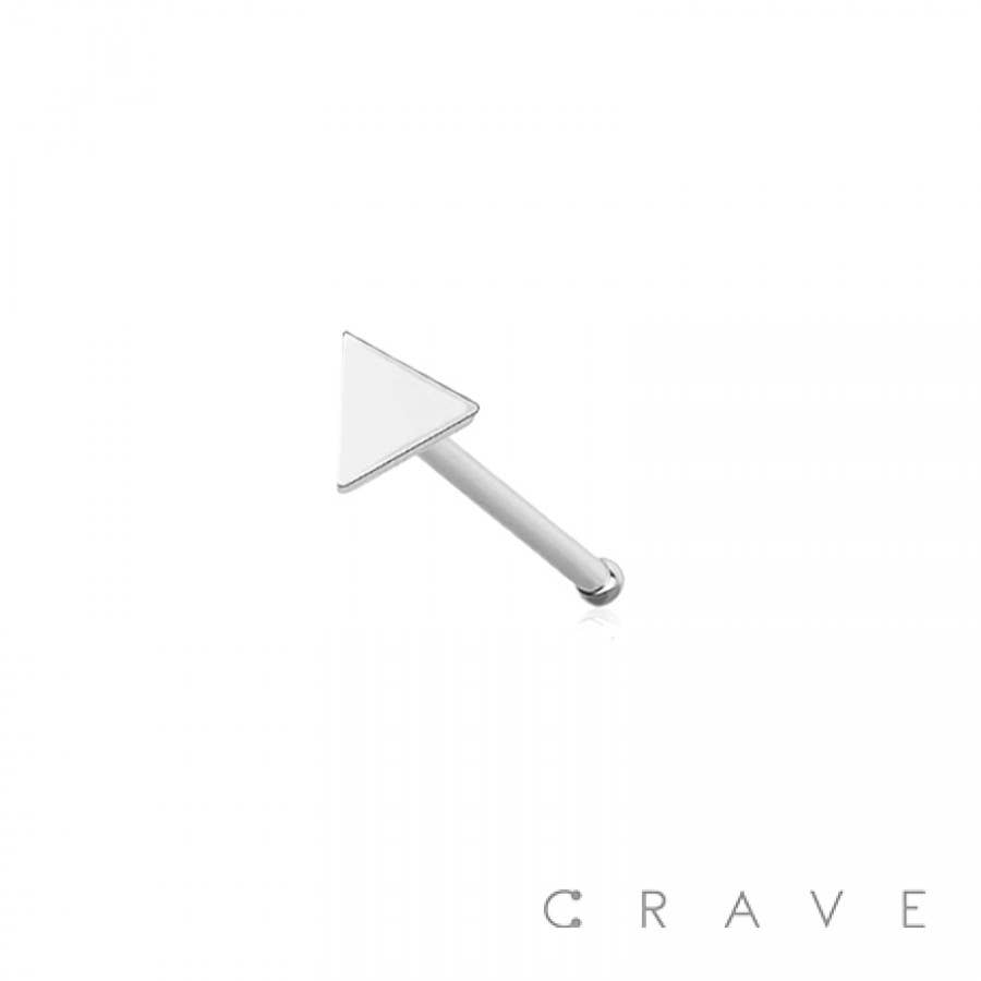 Triangle Flat Head Nose Bone 