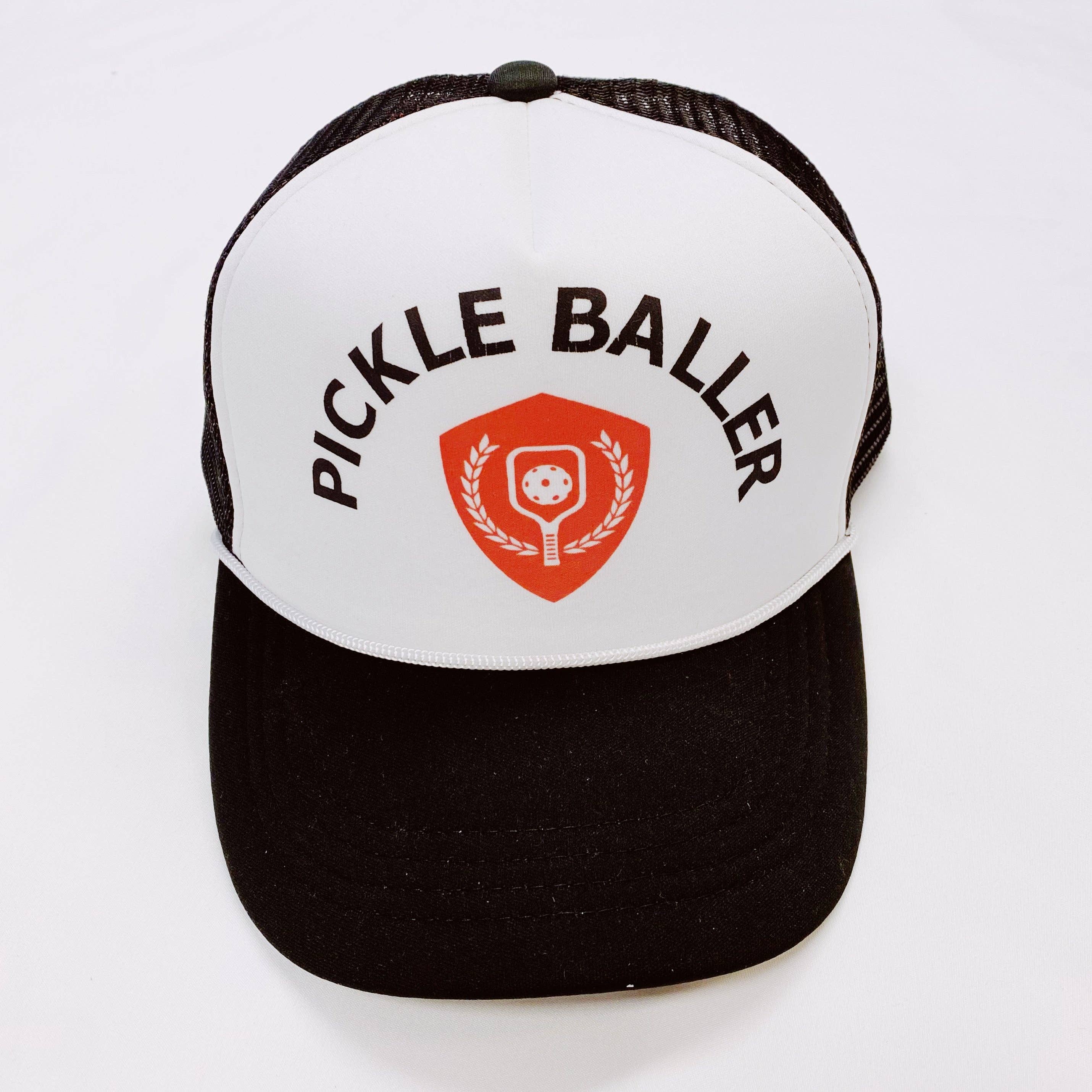 Sporty Trucker Ball Cap: Pickle Baller