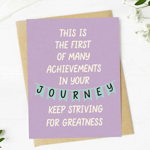 Keep Striving For Greatness Inspirational Greeting Card