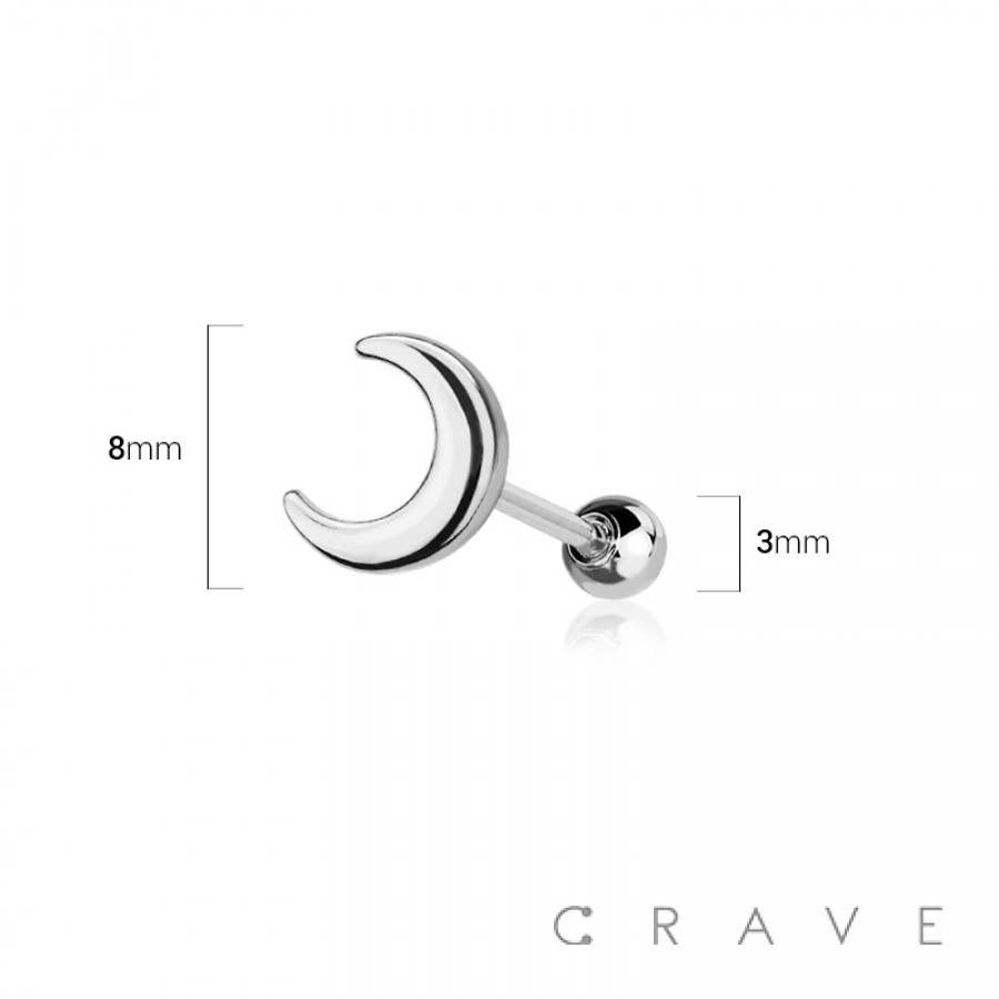 Moon Top Cartilage Jewelry 