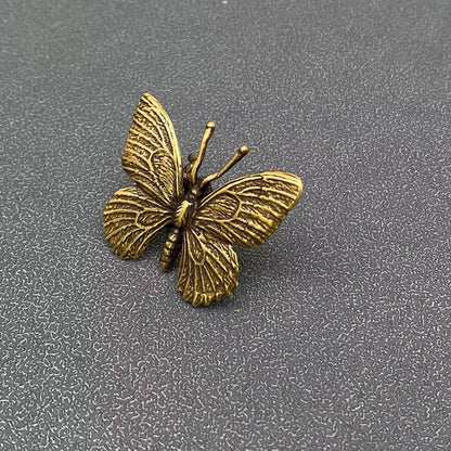 Vintage Brass Butterfly Desktop Figurine