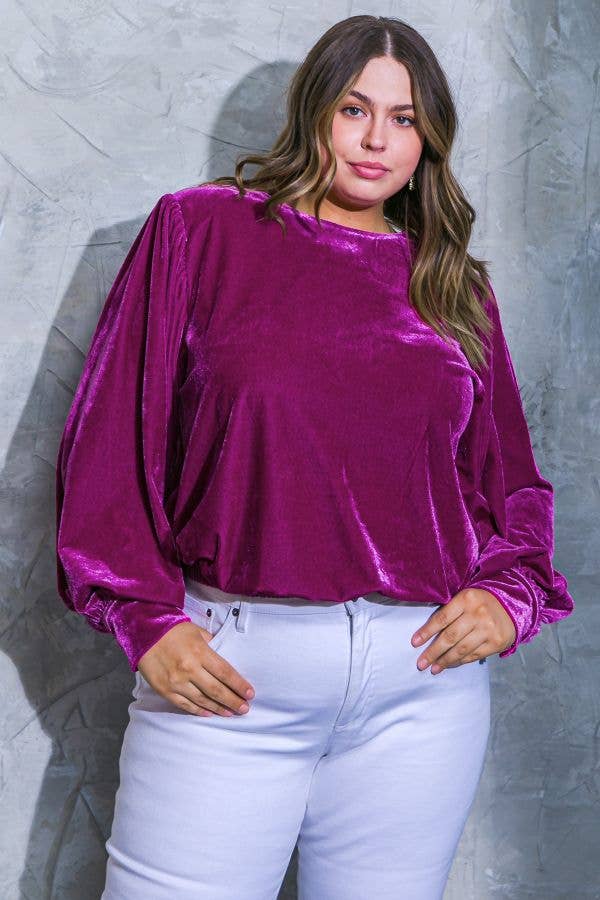 A Plus Size Velvet Top