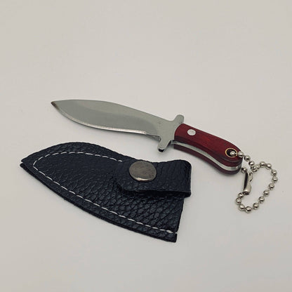 Mini Knife With Key Ring and Case