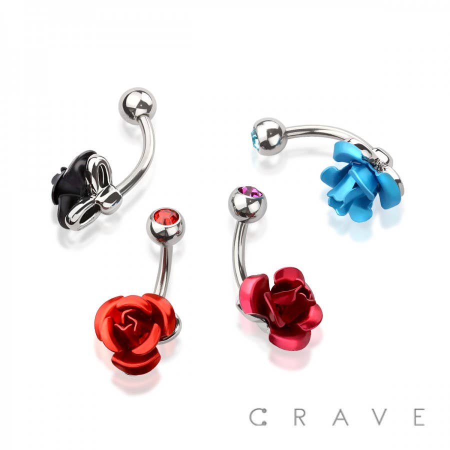 Rose Belly Button Ring