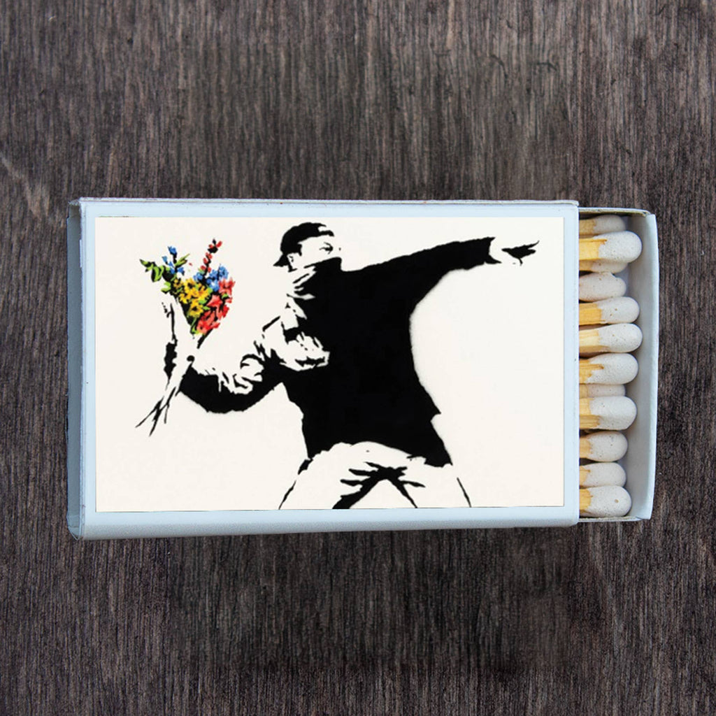 Matches •Banksy Street Art •Home Decor for Candles & Incense