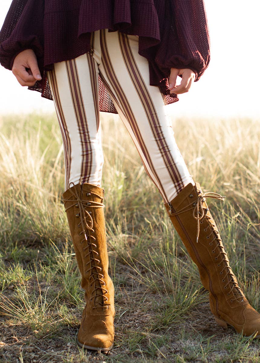 Girl's Victoria Legging in Stripe