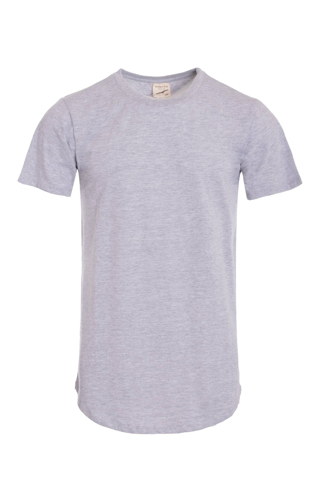 Men's Hem Curve Premium Cotton Crew Neck T-Shirt