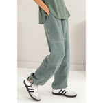 High Waist Wide Leg Drawstring Pants