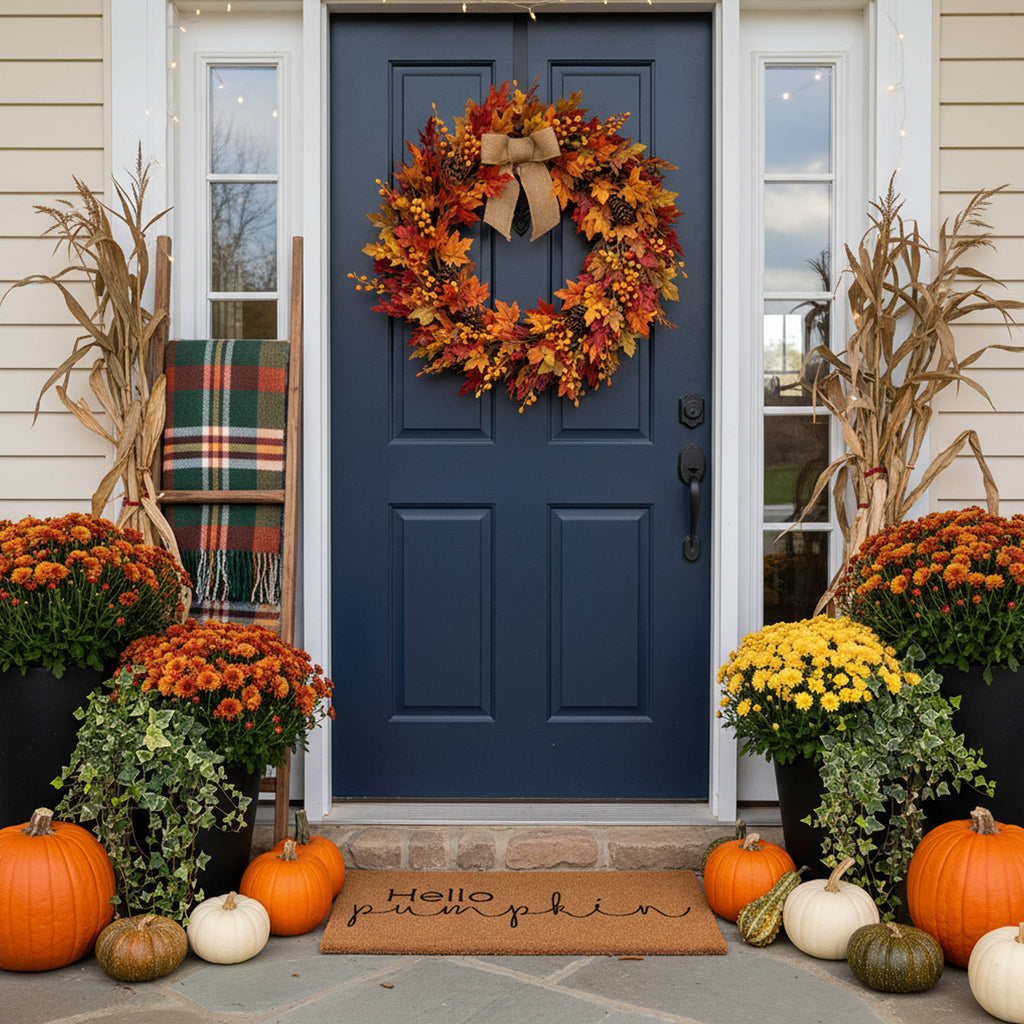 Hello Pumpkin Fall Doormat: 24 x 48