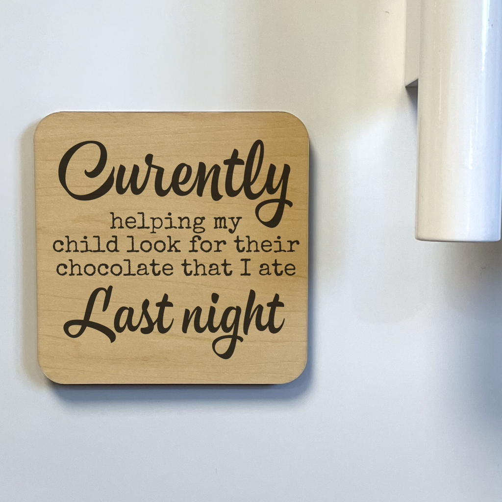 Currently Helping my Child Look Magnet/Drink Coaster