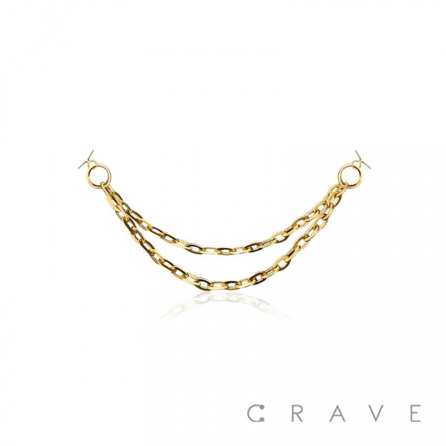 Double Cable Chain for Nose Ring