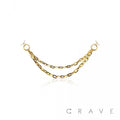 Double Cable Chain for Nose Ring