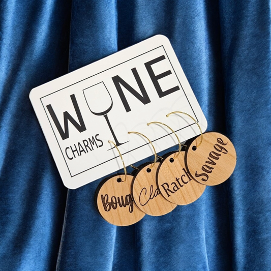 Bougie Wine Charms: Cherry or Maple