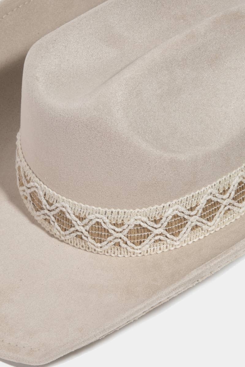 Intricate Braided Strap Cowboy Hat