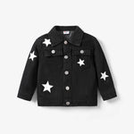 Toddler/Kids Unisex Denim Jacket w/Star Print.