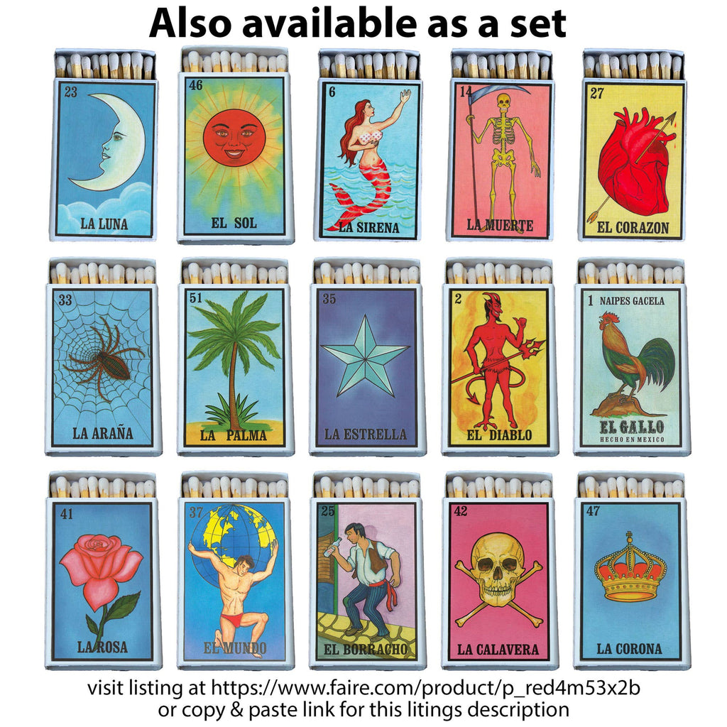 Loteria Palma Matchbox • Candle Acc • Decorative Matches