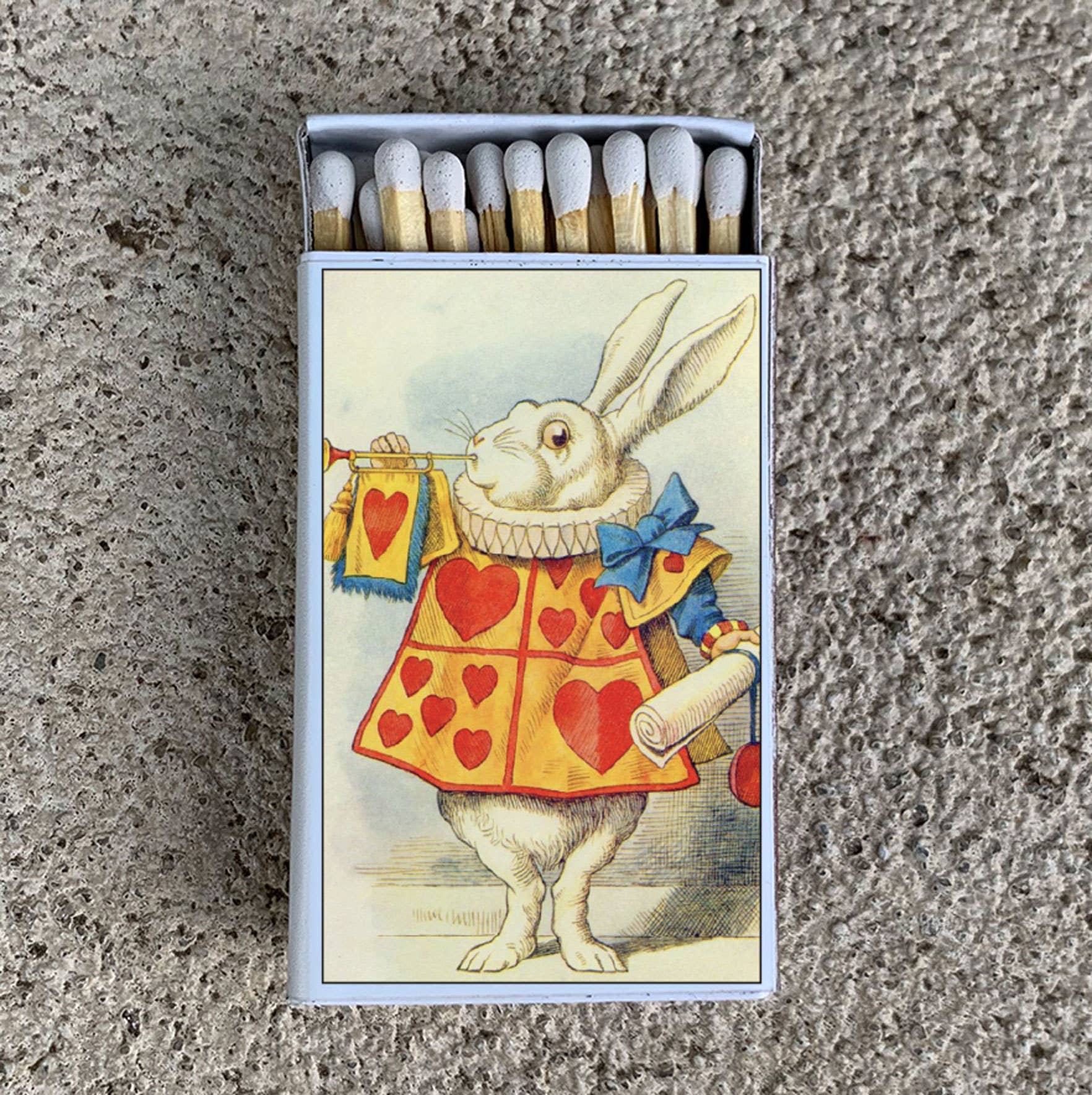 Matches • Alice in Wonderland White Rabbit • Home Decor