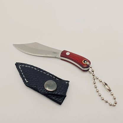 Mini Knife With Key Ring and Case