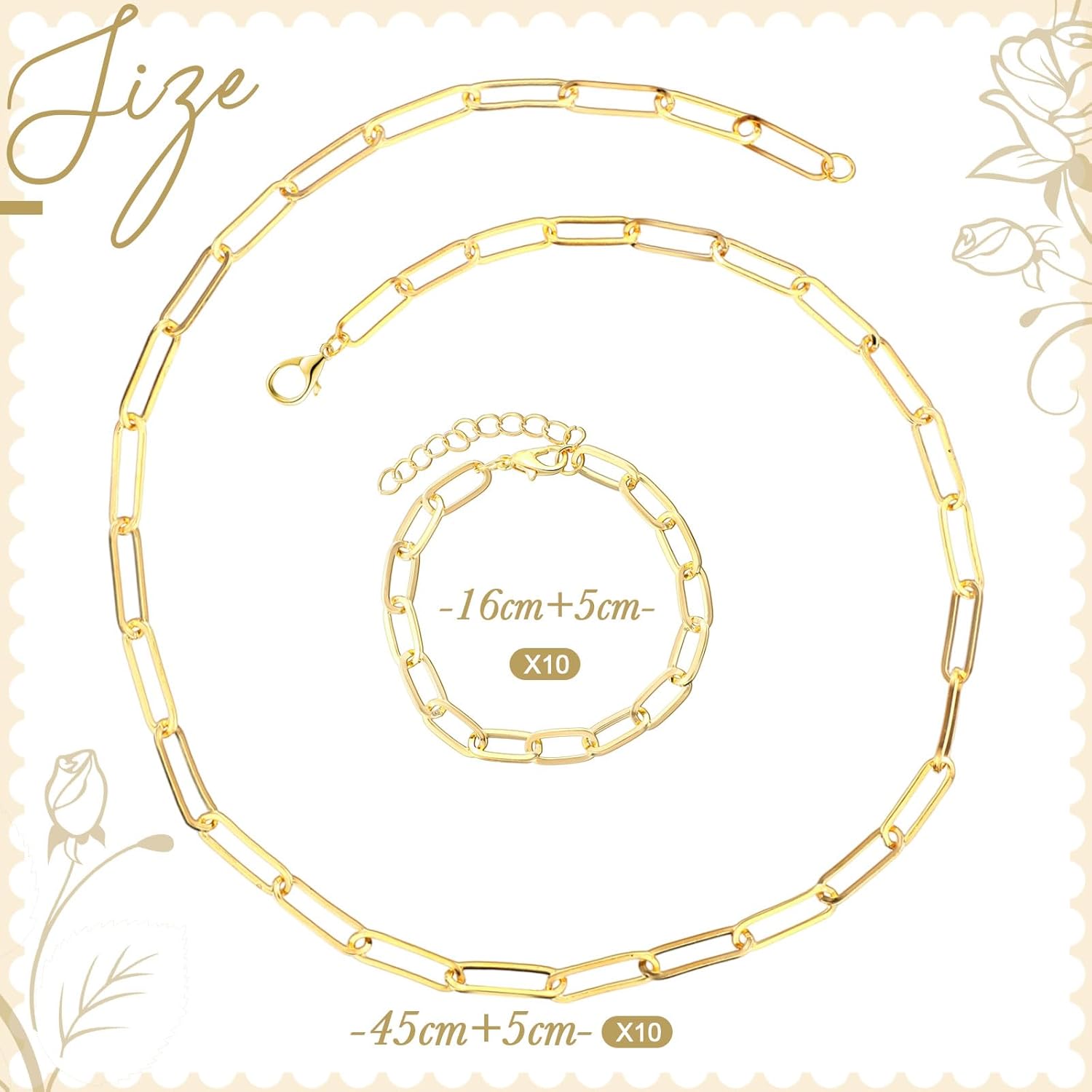 Paperclip Necklace for Charms