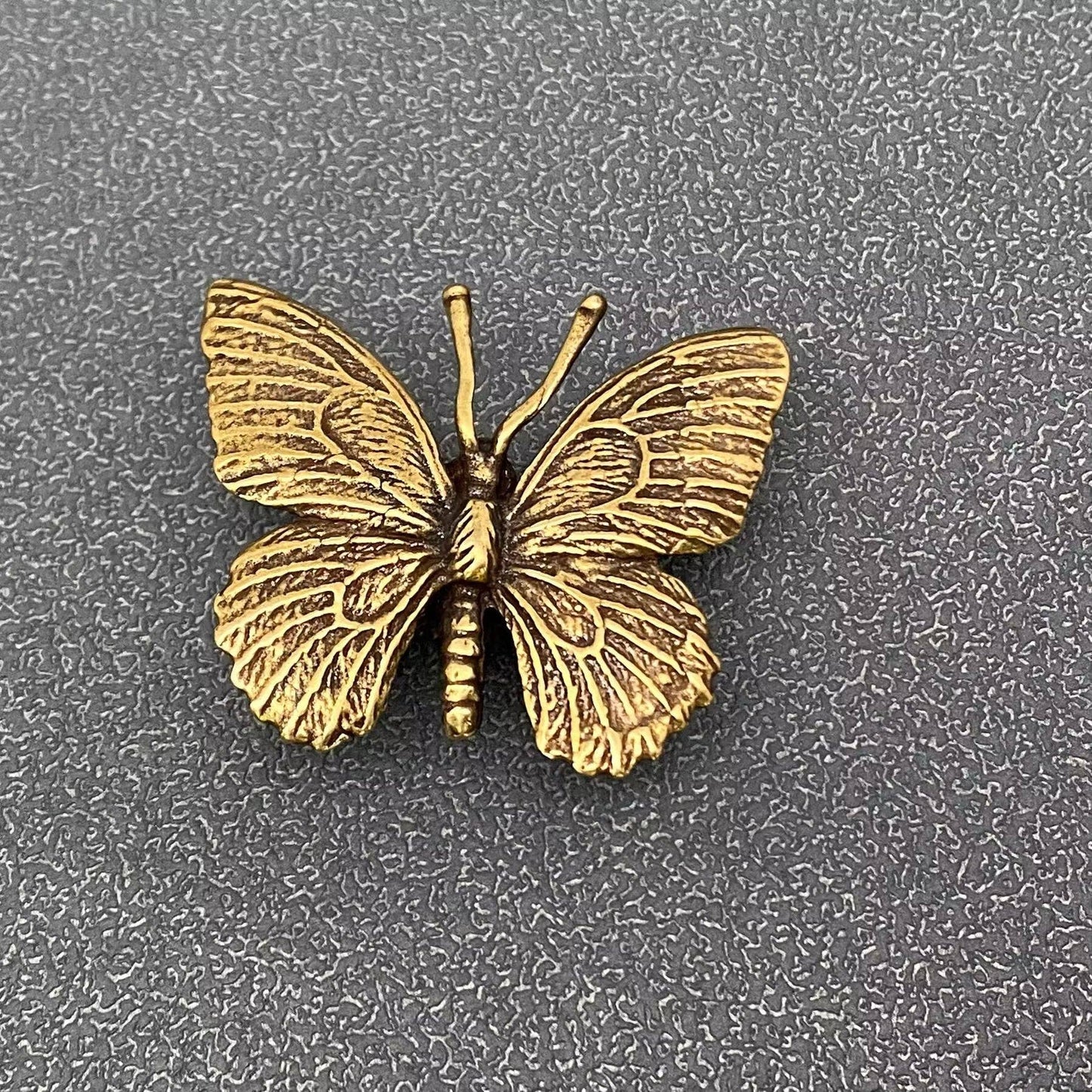 Vintage Brass Butterfly Desktop Figurine