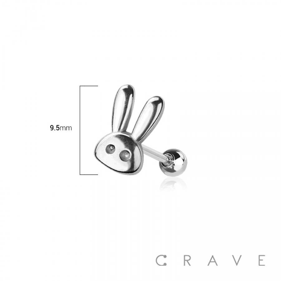 Tiny Rabbit Surgical Steel Cartilage Earring