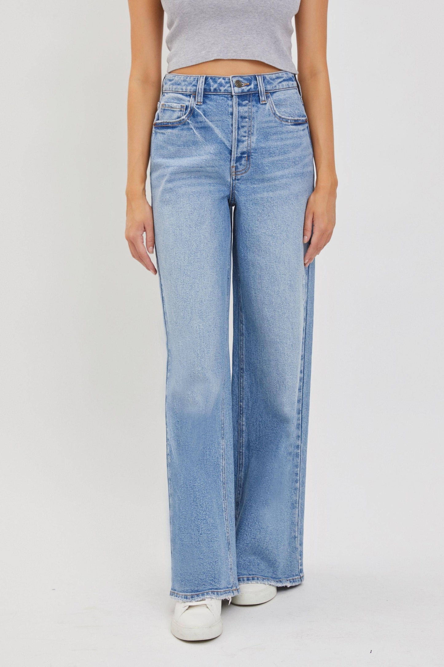 High Rise Wide Leg Jeans