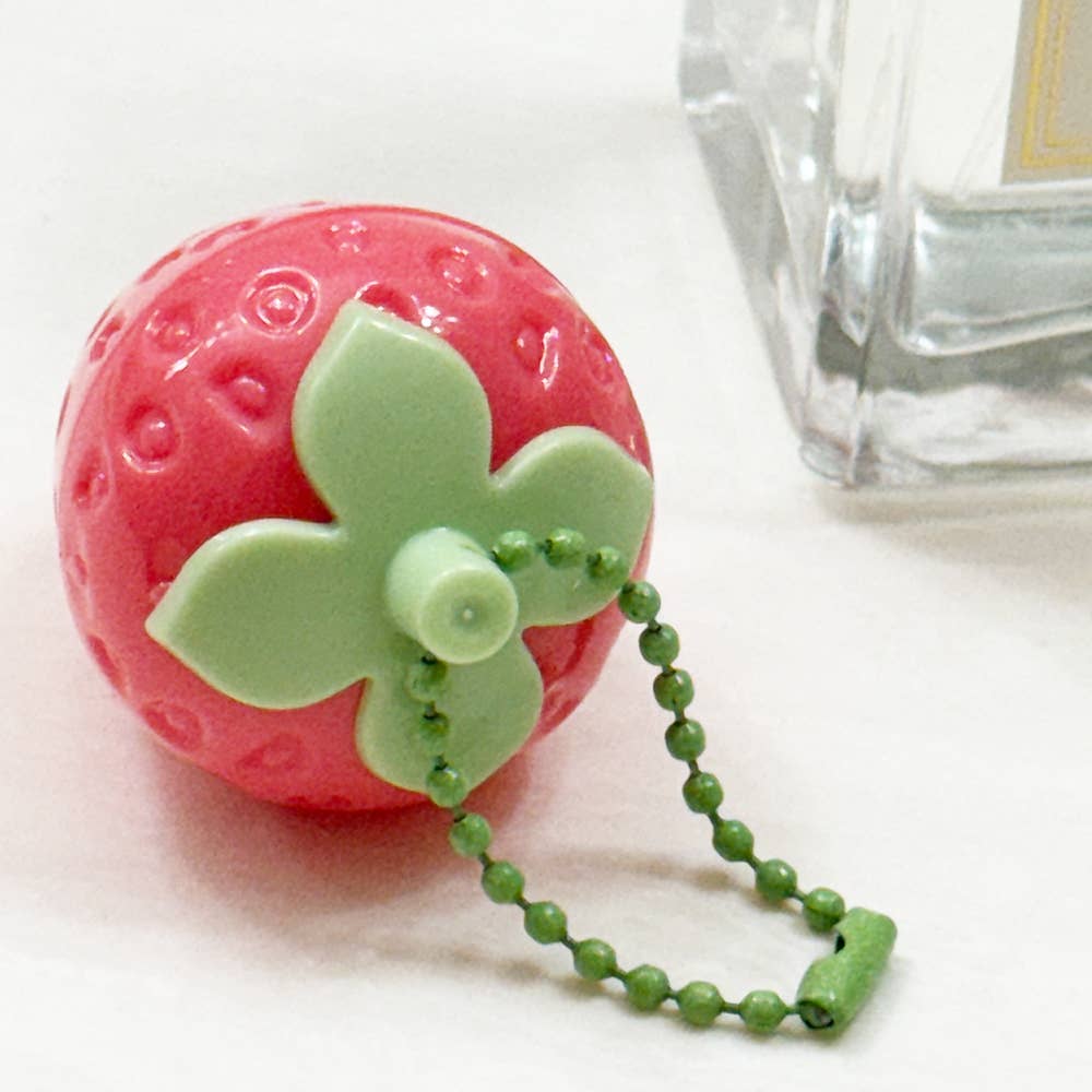 Strawberry Lip Gloss with Key Ring