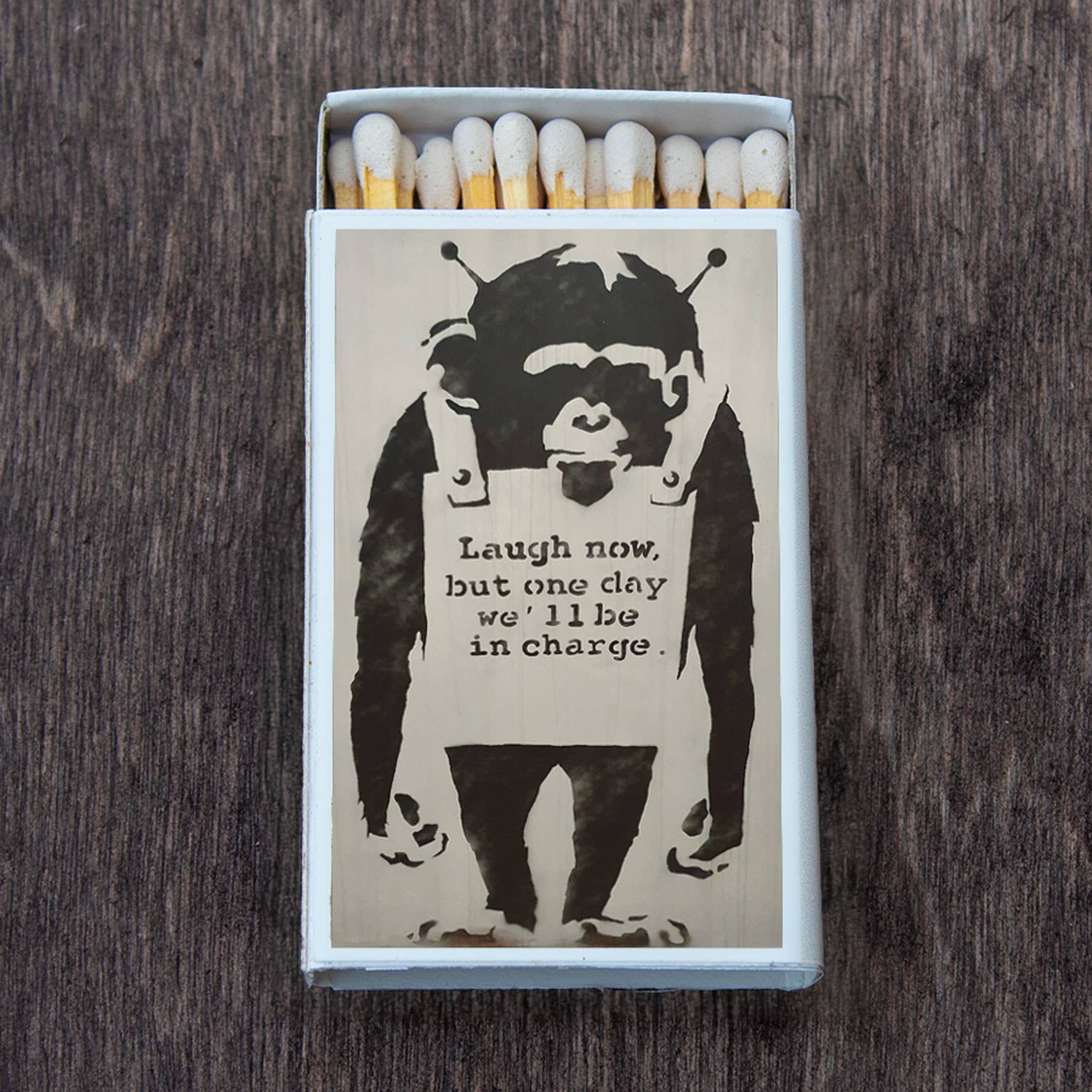 Matches •Banksy Street Art •Home Decor for Candles & Incense