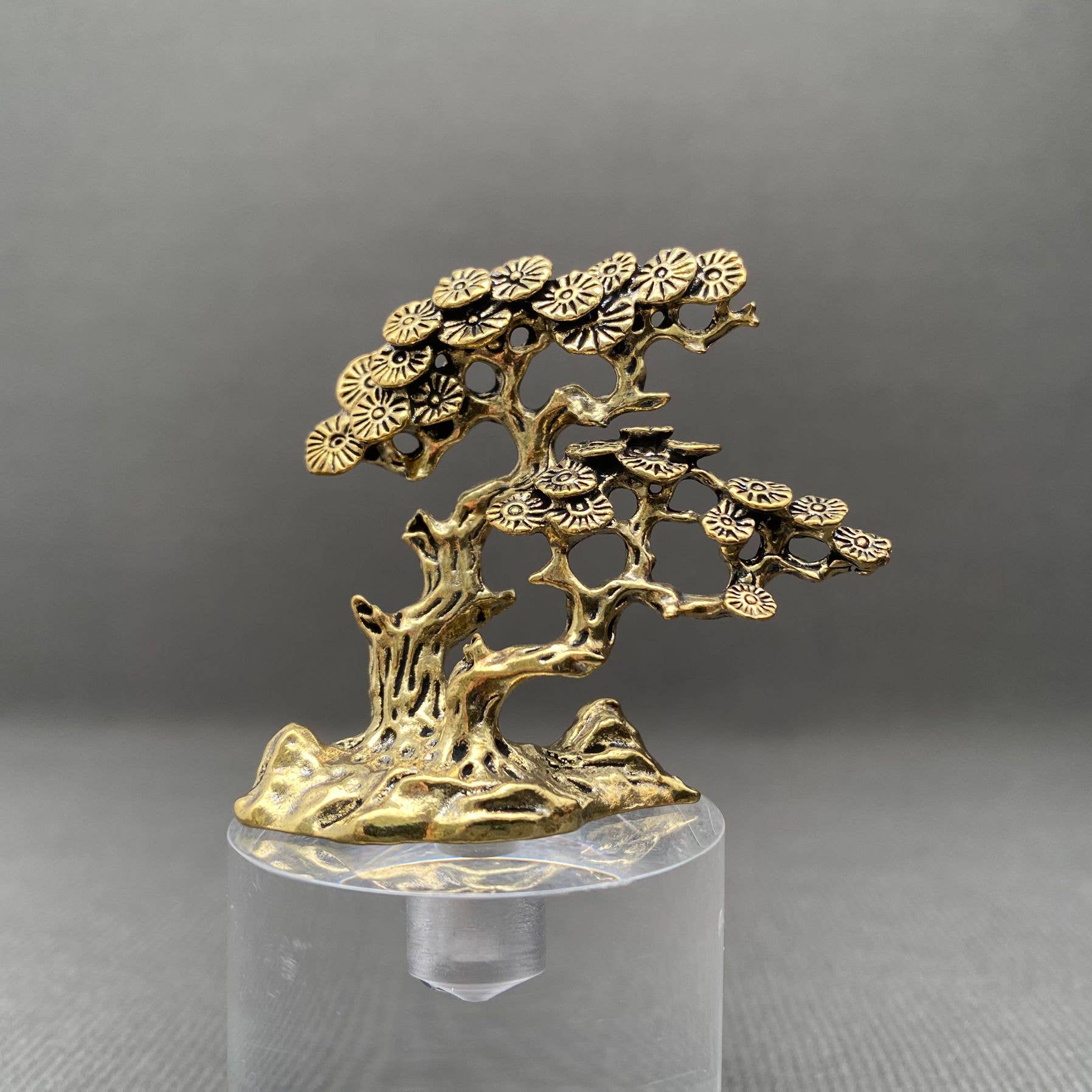 Brass Plum Blossom Tree Decoration Desktop Ornaments